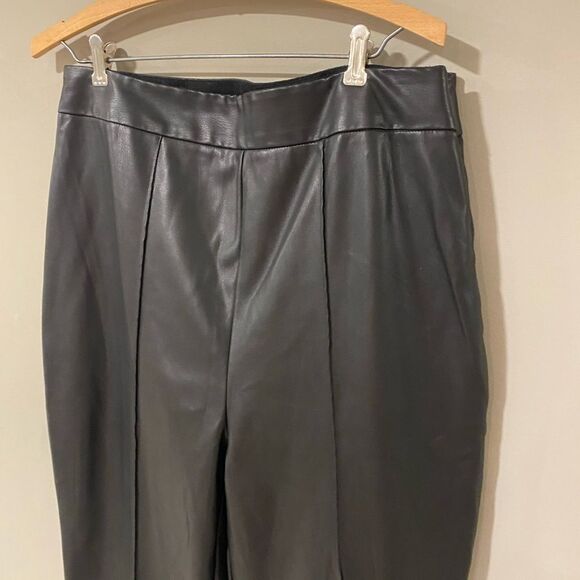 Asos Design Size 12 Tall High-waisted Faux‎ Leather Pants - Picture 6 of 6